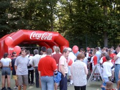 Kick-Point Inflatable im Coca Cola Design